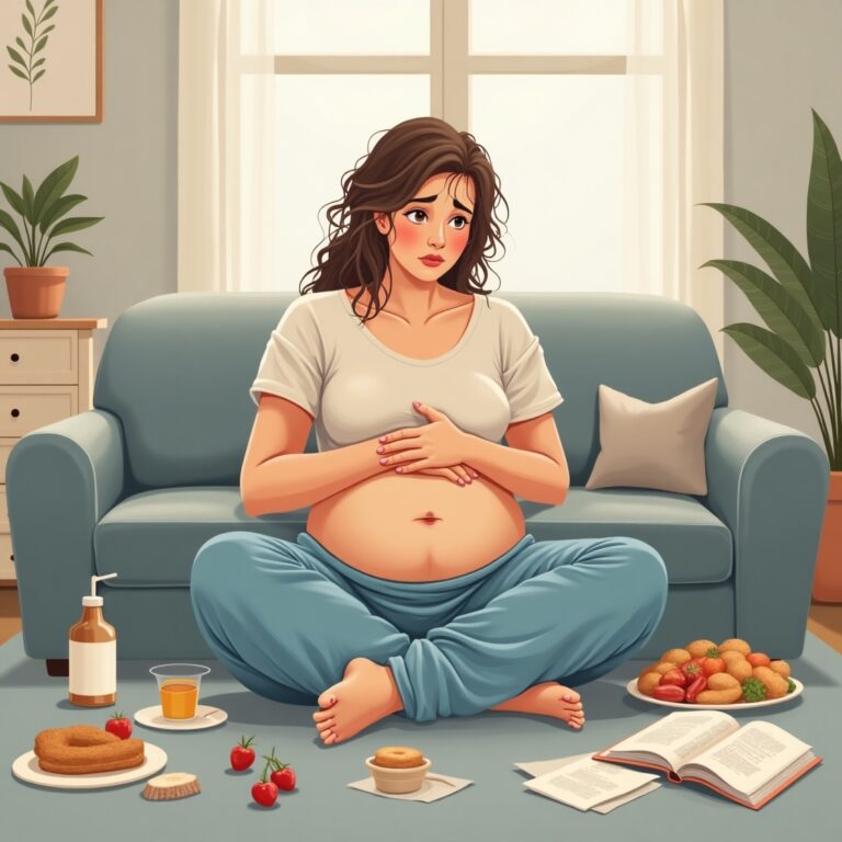 image for a blog post on The Real Reason You're Bloated (And How to Fix It for Good)(realistic image)