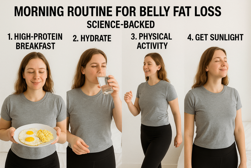 Morning Routine for Belly Fat Loss: Science-Backed (Real Image)