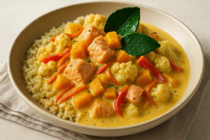 Gut Friendly Salmon Recipe with Pumpkin