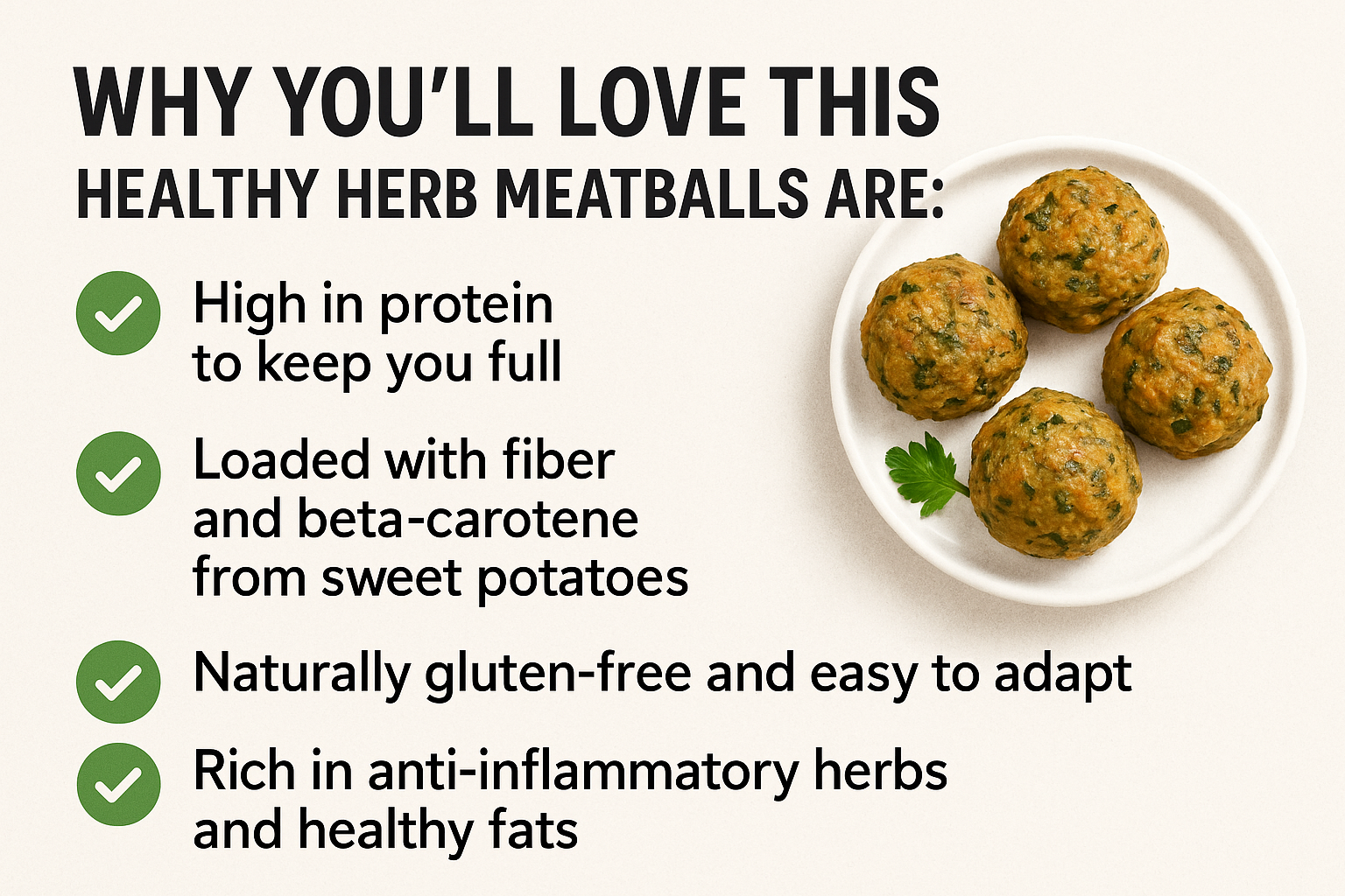 Healthy Herb Meatballs