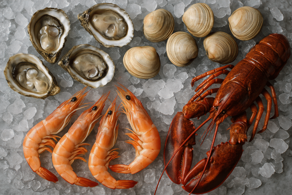  Shellfish (Oysters, Clams, Shrimp, Lobster)