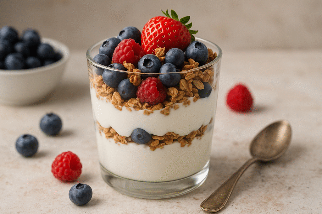 Greek Yogurt Berry Parfait. healthy 30-minute meals