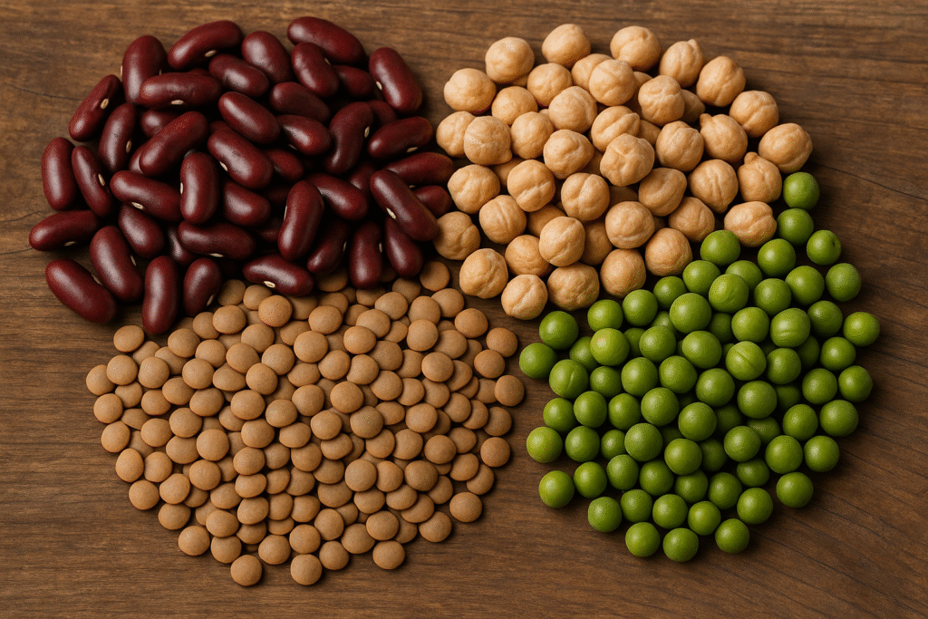 Legumes (Beans, Lentils, Chickpeas, Peas. Foods that cause bloating