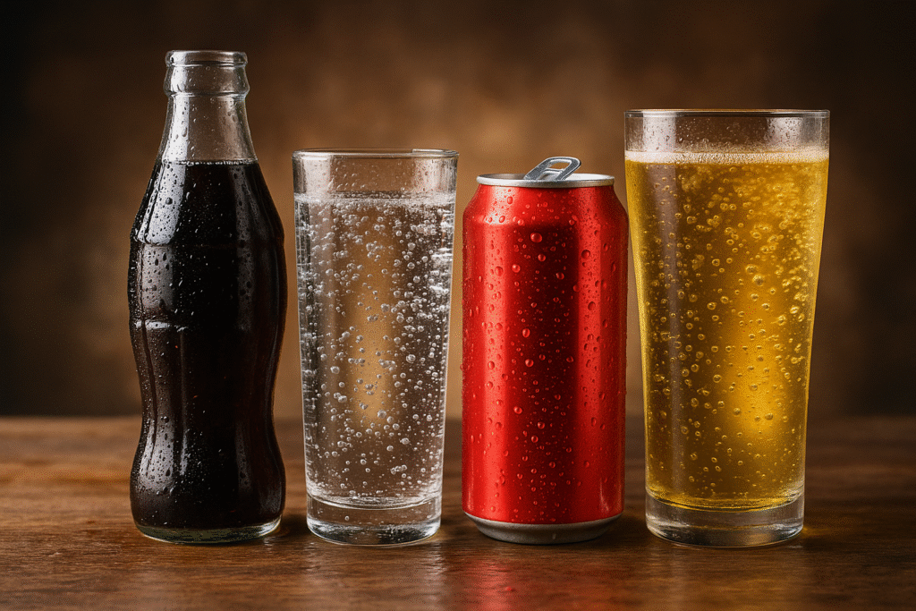 Carbonated Drinks (Soda, Sparkling Water, Energy Drinks)