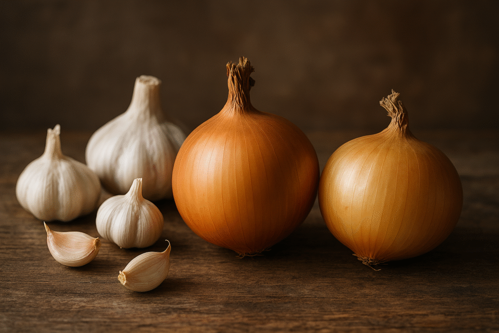 Onions and Garlic