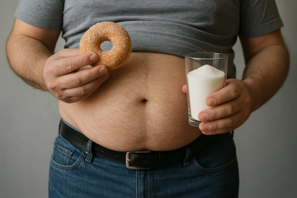 Why Sugar Leads to Belly Fat. cutting sugar for belly fat
