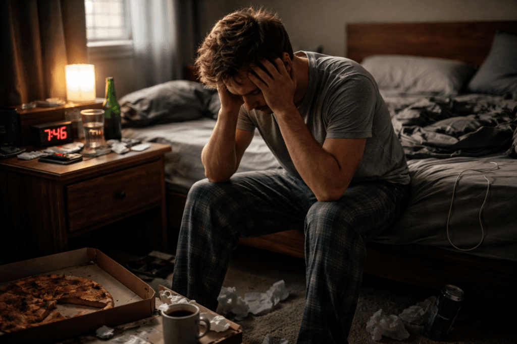 Poor Sleep and Late Nights (Recovery Breakdown).